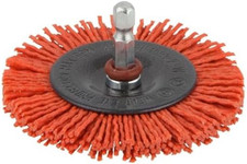 wolfcraft Spazzola a disco con filo di nylon, aggressiva I 1500000