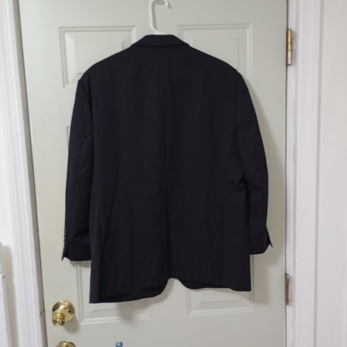 Pronto Uomo Platinum 100% Wool Black Business Blazer Jacket Sport Coat Men's 42 - Picture 4 of 12