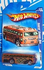 Hot Wheels 2009 HW City Works #111 Surfin' School Bus Brown w/ Red Line 5SPs