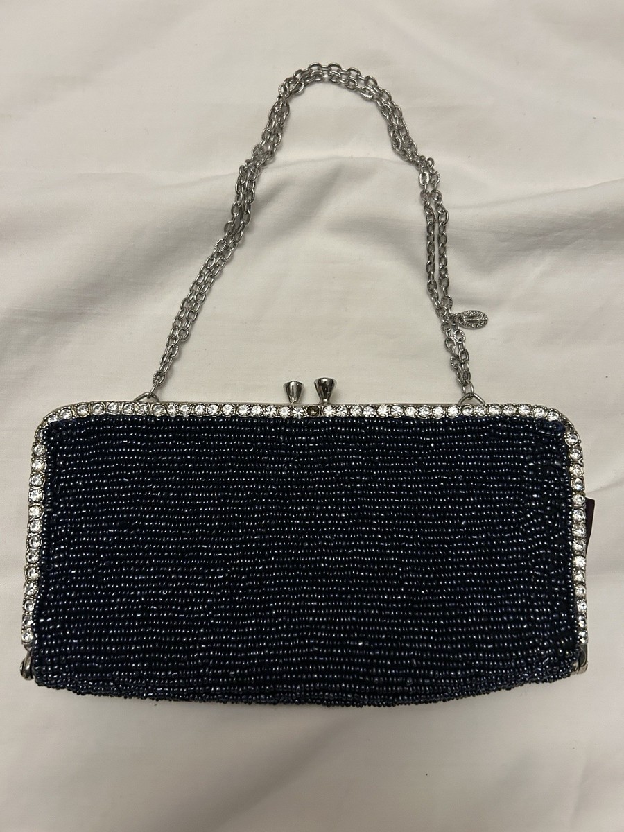 バッグ Clara Kasavina CLARA KASAVINA Fur Evening Bag Purse Crystal & Antique Gold
