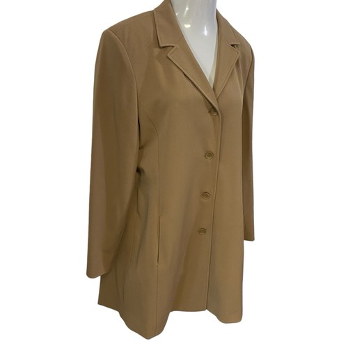 Apostrophe Blazer Damen 16 Longline hellbraun Arbeit Büro Jacke Capsule minimalistisch - Bild 2 von 12