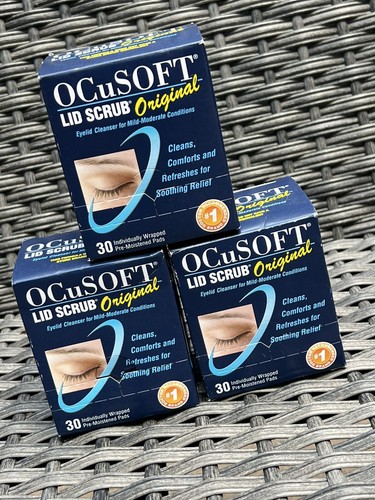 OCuSOFT Lid Scrub Original vorbefeuchtete Pads für gereizte Augenlider Ablaufdatum 9/25 3er-Packung - Bild 10 von 16