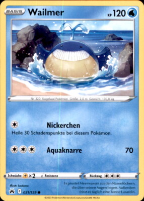 Pokemon 031/159 - Wailmer - Common - SWSH12.5 Zenit der Könige