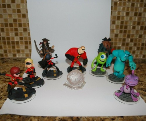 Cartas Discos Disney Infinity Xbox 360 INCREÍBLES MONSTRUOS PIRATAS del Caribe - Imagen 1 de 7