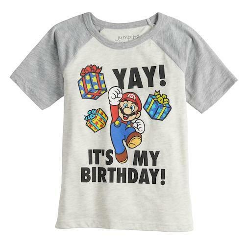 Camiseta Mario Yay It's My Birthday Boxes Presents niño - Imagen 1 de 8