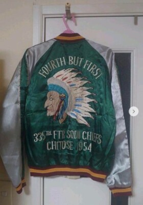 Toyo Enterprise Sukajan Jacket Vintage 1950s Panair Hawaiian Indian Ssize(US SS)