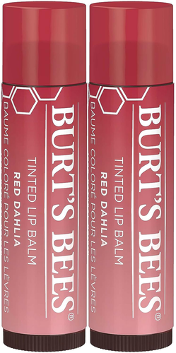 Burts Bees 100% Natural Tinted Lip Balm, Red Dahlia, 0.15 Oz, Pack of 2 - Bild 1 von 12