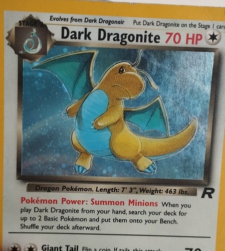 Dark Dragonite Holo Team Rocket 5/82 Pokemon Karte - Bild 7 von 7