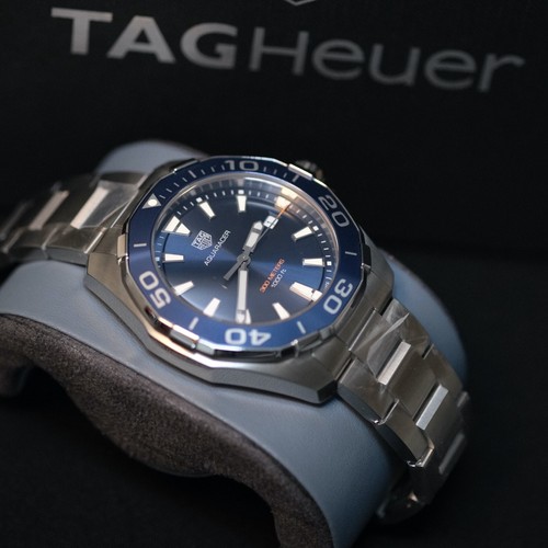 Auténtico reloj Tag Heuer AQUARACER 43mm WAY101C.BA0746 JUEGO COMPLETO SIN USAR - Imagen 7 de 14