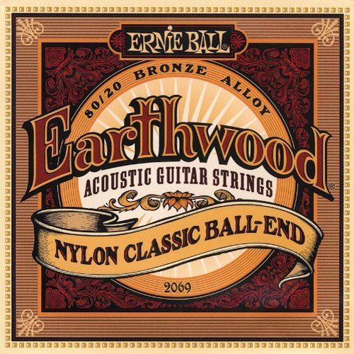 Ernie Ball 2069 Earthwood 80/20 Bronze Folk Nylon Kugel Ende Acousti - Bild 1 von 1