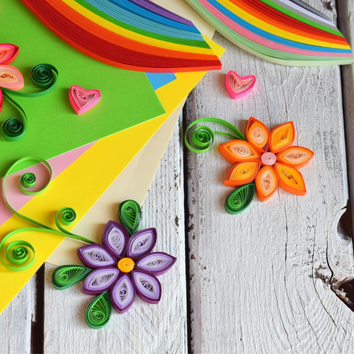 Quilling Strips Paper 120Pcs 1/8"(3Mm) 54Cm Origami Paper Quilling Strip for Art - Picture 5 of 7
