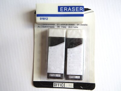 3 x Radiergummi Radierer Eraser weiß