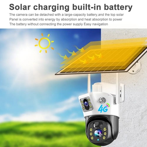 V380PRO 4G Solar Security Camera 4MP Dual Lens, Motion Detection & Night Vision - Picture 5 of 11