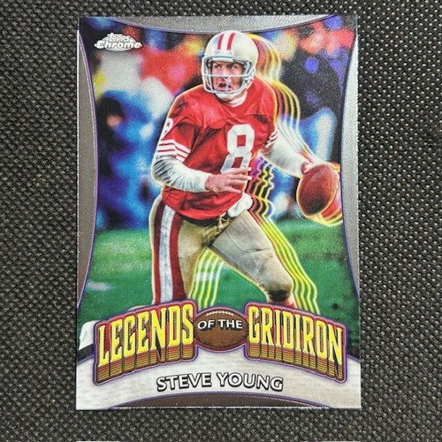 2024 Topps Chrome Steve Young #LOG-24 Legends of the Gridiron NFL 49ers Card - Picture 1 of 2