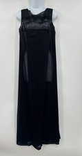 Vintage Henson Kickernick Black Peignoir Nightgown/Robe Set Beautiful SZ 32