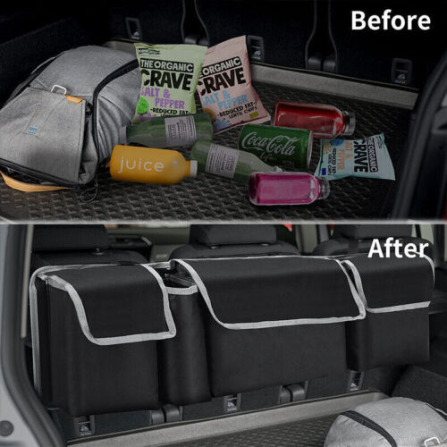 Large Car Boot Organiser Back Seat Hanger Tidy Storage Bag Pocket Hanging Pouch - Picture 10 of 12