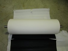 INDUPAK BV 8" OD x 23-3/4" RUBBER COATED CONVEYOR DRUM/ROLLER Shaft Dia. 1.1875"