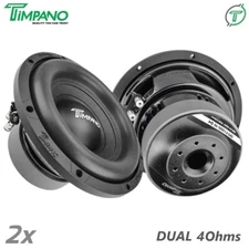 2000 Watts Bundle - 2x Timpano 10" Car Audio Subwoofer T1000-10 Dual 4 Ohm 