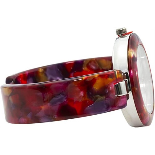 Blekon Collections Women's 34mm Case Elegant Multicolor Acrylic Bangle Watch - Picture 11 of 31