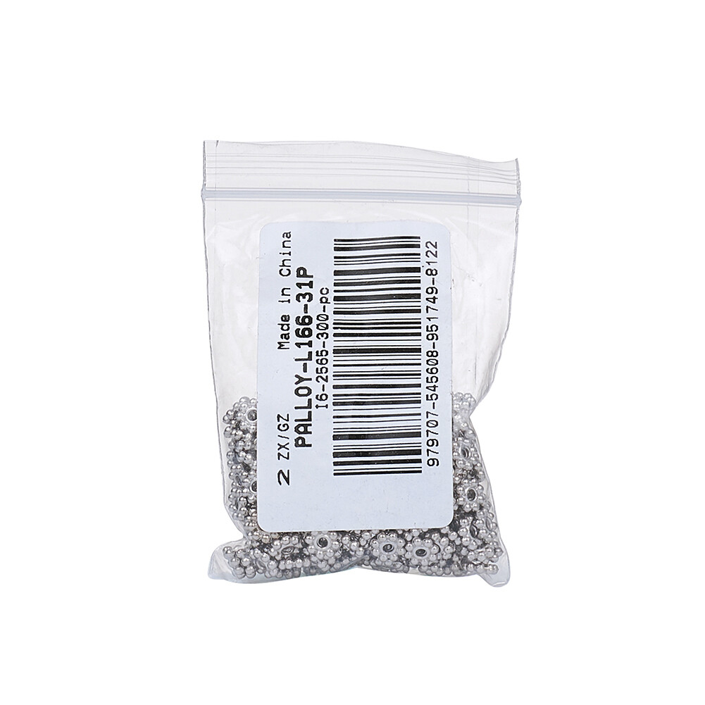 その他 300 300pcs Flower Alloy Spacers Beads Platinum Metal Beads