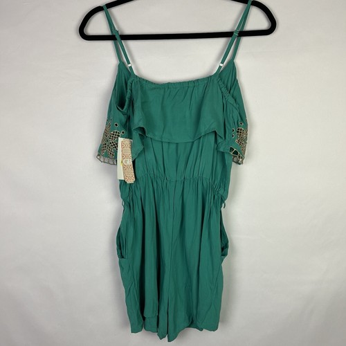 Mameluco corto para mujer GB Dillard con bolsillos correa de espagueti talla pequeña - Imagen 2 de 6