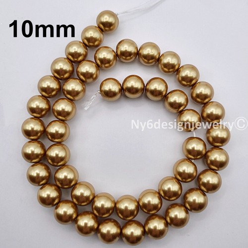 High Quality Glass Pearl Round Spacer Loose Beads 3mm 4mm 6mm 8mm 10mm 12mm 15" - Picture 123 of 291