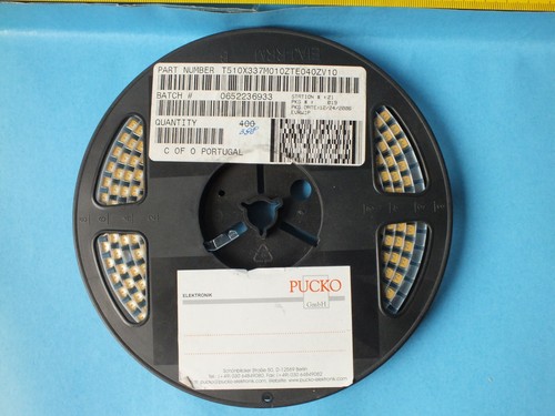 20pcs PUCKO ELEKTRONIK	T510X337M010ZTE040ZV10 Tantalum Capacitors 330.UF 10.0V  - Picture 1 of 4