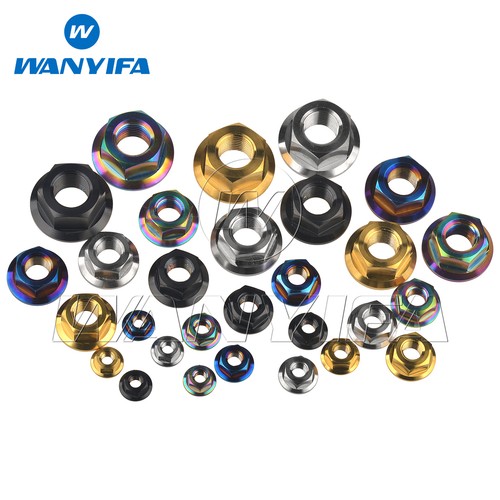 Tuercas de titanio brida tuerca hexagonal grado 5 Ti pernos sujetador M5 M6 M8 M10 M12 M14 M16 - Imagen 6 de 14
