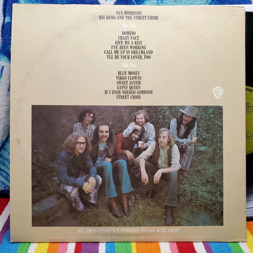 Van Morrison His Band and the Street Choir Original 1970 Warner Bros STERLING - Picture 5 of 12