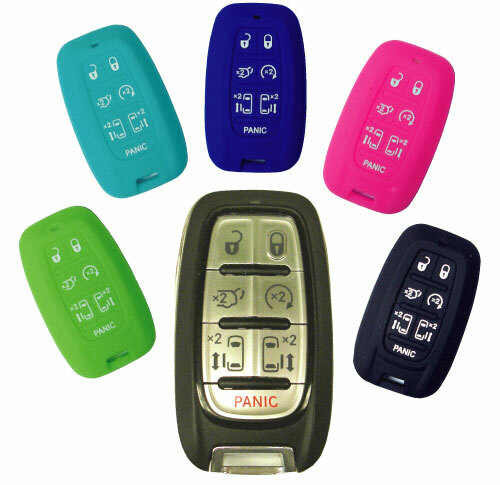 Key Fob Keyless Rubber Remote Cover Chrysler Pacifica 2025 2024 2023 2022 2021 - Picture 1 of 6
