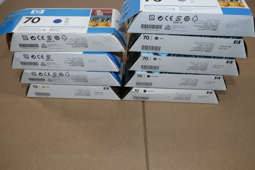 9 atramentów OEM HP DesignJet Z2100, Z3100 HP70 C9448A, 99450A, 9454A, 9456A, 9457A, 9458A - Zdjęcie 5 z 5