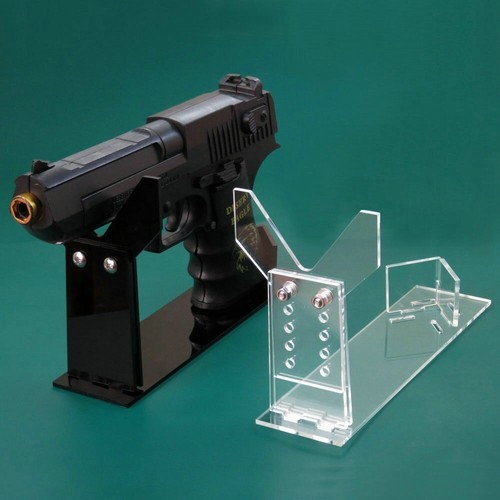 Acryl Pistolenständer Display für Sammlerstücke, antik, jede Kurzwaffe oder Spielzeugpistole - Bild 1 von 11