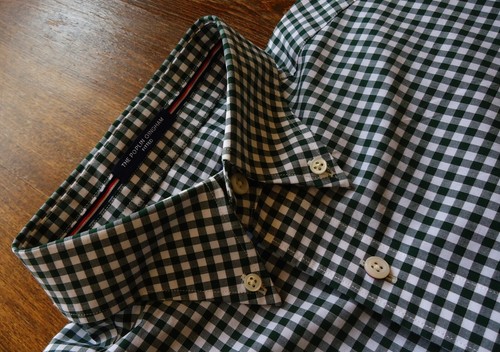 GANT Größe M Slim The Poplin Gingham Herren Freizeitshirts grün & weiß NEU - Bild 10 von 13