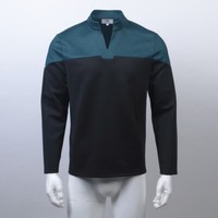 For Cosplay Admiral JL Picard Red Uniform Startfleet Blue Gold Top Shirt Costume 10