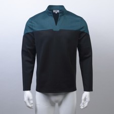 For Cosplay Admiral JL Picard Red Uniform Startfleet Blue Gold Top Shirt Costume 9