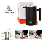 French Press with Thermometer - Insulated Coffee Press - Stainless Steel Fren...
