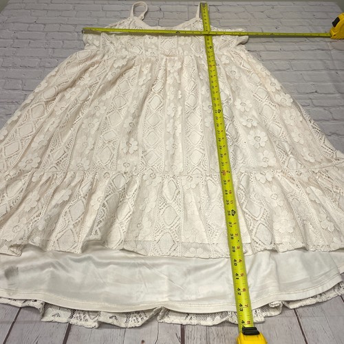 Torrid Women Sleeveless Mini Lace Dress Size 2 2X Babydoll Crochet Fairy M284 11 - Picture 2 of 18