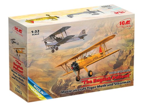 ICM 32053 - 1:32 The English Patient Movie aircraft Tiger Moth and Stearman - Picture 2 of 3