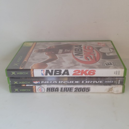 NBA Xbox Lot Of 3 NBA 2K6 NBA Inside Drive 2002 NBA Live 2005 - Picture 19 of 22