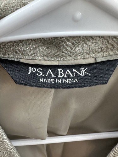 Cappotto tuta uomo Jos A Bank 40R Stone nuovo con etichette sartoriale misto tropicale due bottoni - Foto 9 di 18