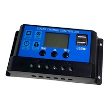 PWM Solar Charge Controller 30A 12/24V Regulator Battery Charger LCD USB Home RV