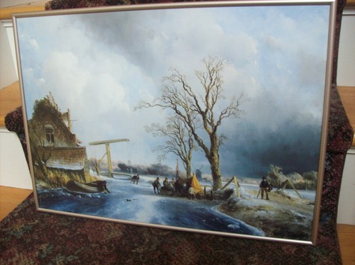 Bartholds "Winterlandschaft" Gemeentemuseum Den Hagg 23 x 16 Top Zustand - Bild 3 von 10