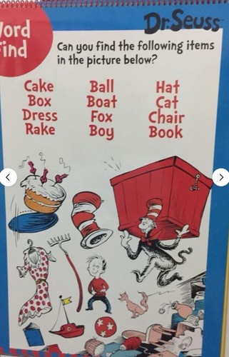 NEU Wählen Sie Dr. Seuss der Grinch Aktivität PUZZLE AUFKLEBER SCHNÜRKARTEN Katze mit Hut - Bild 33 von 35