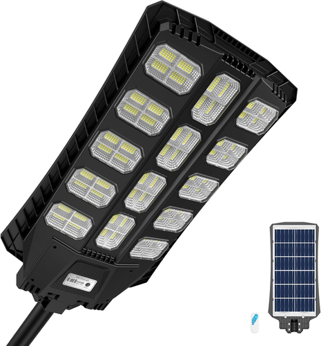 8000 Watts Solar Street Lights Outdoor, Wide Angle Solar Powered Lamp - Picture 8 of 11