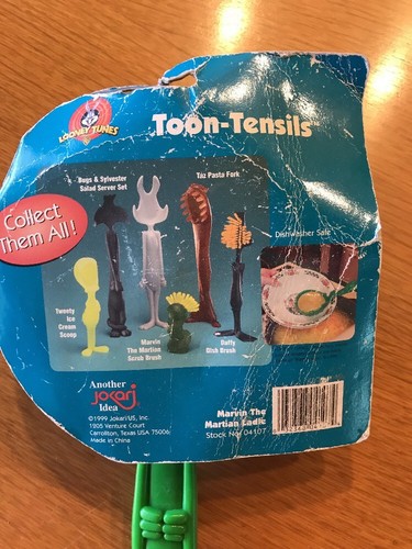 Vtg Looney Tunes Toon-Tensils Marvin The Martian Ladle Warner Bros. Jokari - Picture 3 of 4