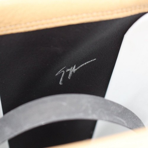 Giuseppe Zanotti Yellow Beige Vegan Leather Pull On Riding Boots 37.5 Shoes - Picture 4 of 7