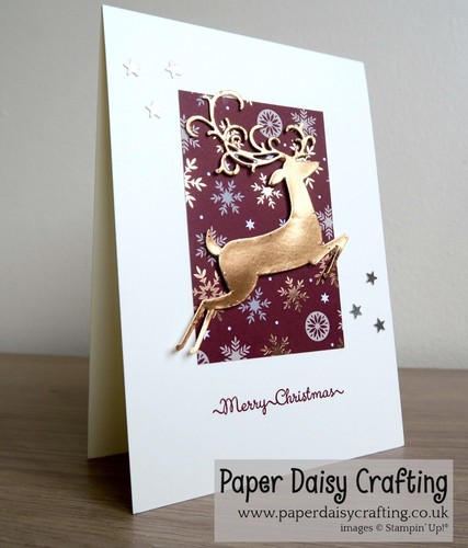 Stampin Up! DASHING DEER Stamps, DETAILED DEER Dies & PEACEFUL PRINTS DSP #280 - Picture 9 of 18