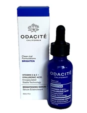 Odacite California: Brightening Serum 1 fl oz NIB Vitamin C & E Hyaluronic Acid