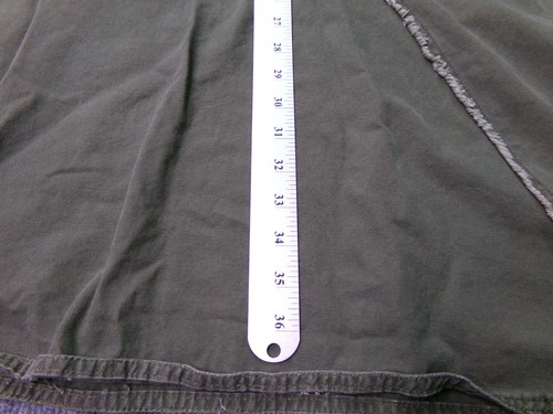 Vintage Y2K NORI Maxi Skirt Green 9 Utility Cargo Pockets Military Canvas 90s - Picture 8 of 9
