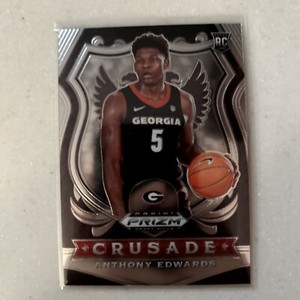 2020-21 Panini Prizm Draft Picks - Crusade Silver Prizm #81 Anthony Edwards (RC)